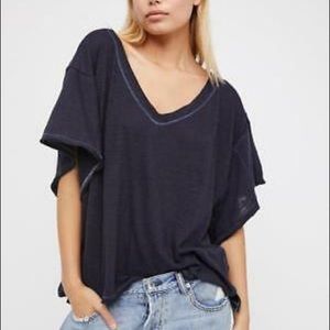 We The Free My Boyfriend's Oversized Tee Navy